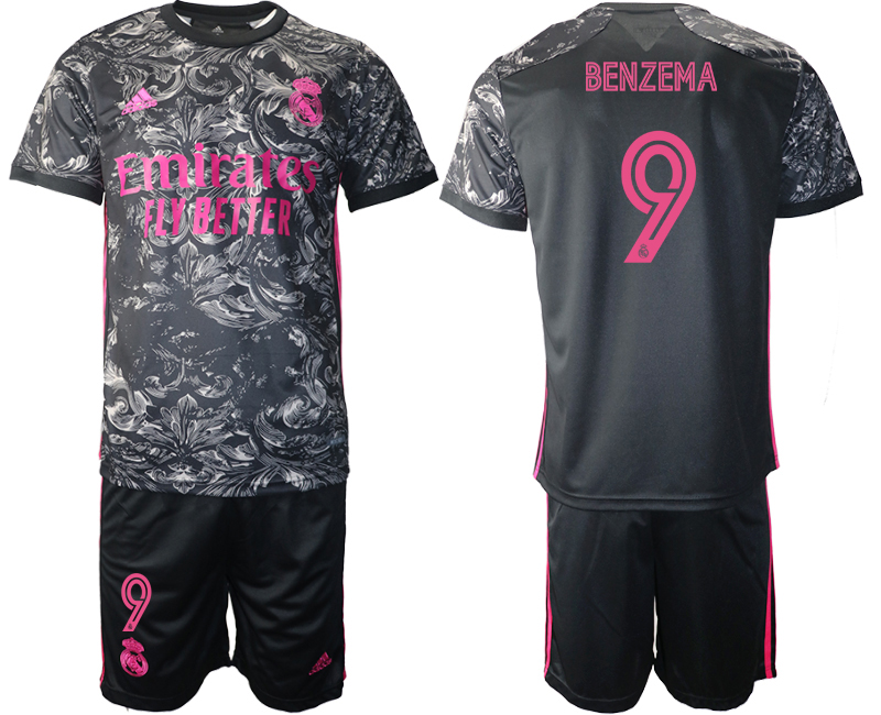 2021 Men Real Madrid away #9 soccer jerseys->bayern munich jersey->Soccer Club Jersey